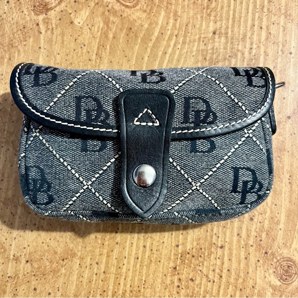 Dooney & Bourke Black and Gray Clutch
